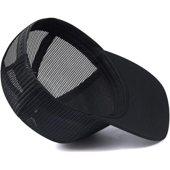 Men Mesh Snap Back Trucker Hat - Picture 5 of 9